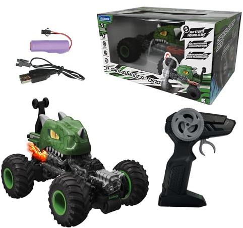 Lexibook, Crosslander, Radiostyrd dinobil, RC59D | Gyroskop, stunt, ljuseffekter, laddningsbar