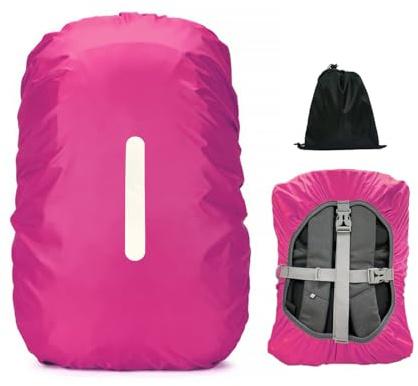 LICQIC Waterproof Rain Cover for Backpack, Reflective Rucksack Rain Cover for Outdoor, Hiking, Camping, Traveling, Cycling