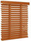 Holzjalousie Horizontal Jalousie Aus Holz - 40x120cm 60x150cm 70x180cm 120x250cm 160x280cm Echtholz Jalousien Blickschutz Fenster 5 cm Breite Lamellen Anpassbar(Bronze)