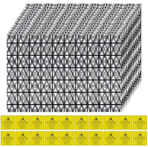 20 Pcs Große Antistatische Beutel mit Antistatischem Aufkleber,Antistatische Beutel,Abschirmbeutel,30x40cm Open Top ESD Tüten Antistatikbeutel für Motherboard Grafikkarten Festplatten