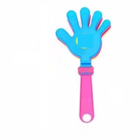 WSQHAO 10 pièces Couleur aléatoire coloré Main Claquettes Accessoires Paume Clap acclamant Cadeau d'anniversaire faveurs de fête applaudissements Jouets pour Fêtes(S)