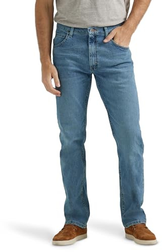 Wrangler Authentics Classic 5-Pocket Regular Fit Jean Jeans, Vintage Blue Flex, 42W/34L para Hombre