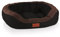 BedDog PRINS Premium Hundebett, aus strapazierfähigem Alicante-Gewebe, Hundesofa mit Seiten, ovales Kissen für Ihr Haustier, Hundecouch - L - Black-Field