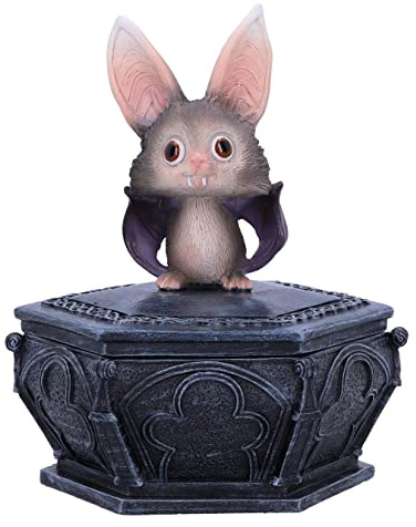 Nemesis Now Batty Box 15.2cm, Resin, Black, Gothic Bat Box, Storage Box, Gothic Giftware, Cast in the Finest Resin, Hand-Painted