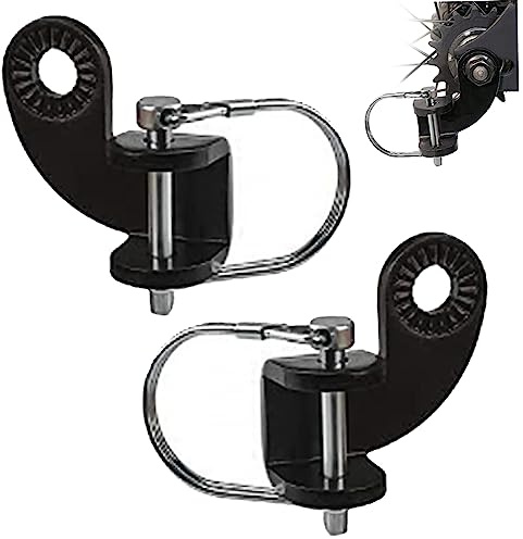 Bike Trailer Hitch Coupler 45 Degree Bicycle Trailer Coupler Heavy Duty Bike Trailer Attachment Adapter for Children Pets Cargo Trailers 4PCS/2sets