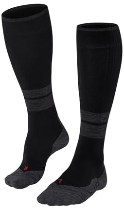 FALKE Damen Wandersocken TK Compression W Kh Wolle Funktionsmaterial mit Kompression 1 Paar, Schwarz Black 3003, 39-42