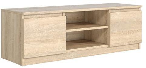 MebLocker Mueble para TV - Roble Sonoma 120,4x39x38,5 cm - Muebles de Salón - Mueble Moderno TV - Mesa de TV - Mueble Bajo para Sala de Estar - Mueble Bajo para TV
