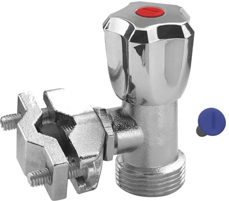 Heavy Duty 15mm x 3/4” Self Cutting Washing Machine Tap Dishwasher Bore Pipe Solid Brass