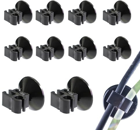NIIIYTYB 10Pcs Aquarium Suction Cups Air Pump Holder for Tubing, Airline Holders and Clips Fish Tank Tube Hose Clamp Strong Grips for Aquatic Accessories and Wire Management in Aquariums