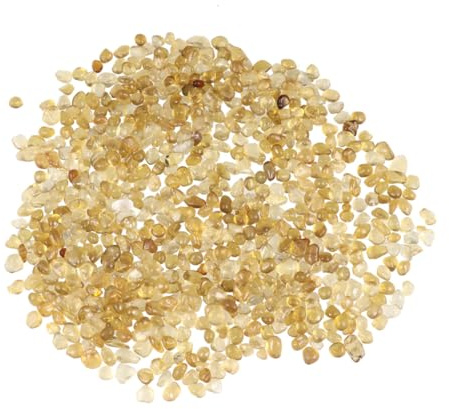 Gatuida Sassolini Decorativi in Vetro Color Ambra per Acquario, Ghiaia Cristallina da 500g per Decorazioni DIY e Acquari Domestici