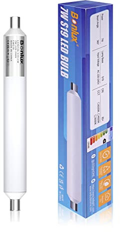Bonlux 7W LED S19 s19s 310mm tube d'ampoule remplace le tube fluorescent traditionnel LED S18 de 65w pour la cuisine, la salle à manger et le Bureau (lumière naturelle 4000k)