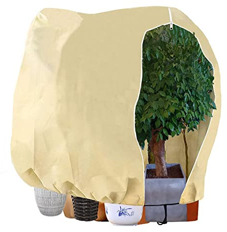 LINSOCLE Cappuccio Protezione Invernale per Piante, 180 x 120cm dal Freddo per Arbusti e Alberi Protegge dai Danni