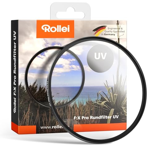 Rollei F:X Pro Rundfilter (112 mm, UV-Filter) Schraubfilter aus Gorilla®* Glas mit hoher Farbtreue und Reflexionsfreiheit