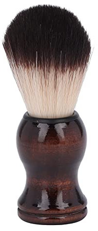 Spazzola da Barba Morbida per Capelli, Spazzola in Schiuma da Barba da Barbiere con Manico in Legno, Spazzola per la Pulizia della Barba, Spazzola da Barba da Uomo Uso per Parrucchiere e Casa