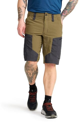 RevolutionRace RVRC GP Shorts für Herren, strapazierfähige und belüftete Wandershorts für alle Outdoor-Aktivitäten, Dark Olive, XS