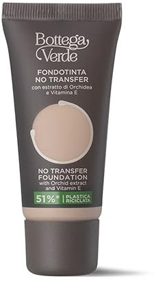 Bottega Verde - Fondotinta No Transfer con estratto di Orchidea e Vitamina E (30 ml) - miele