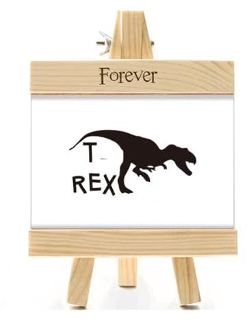 Namen-Bilderrahmen, Dinosaurier, fleischfressende Jagd, Holz, Tischdekoration, 10 x 15 cm