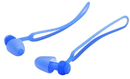 Anneome Tapones Oídos para Nadar con Diseño Ergonómico y Forma de Seta, Silicona con Cordón para Niños y Mujeres, Protección Reutilizable