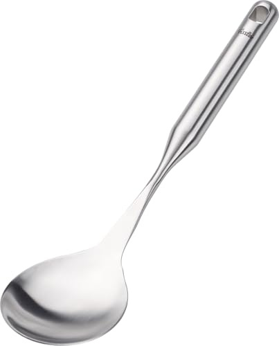Fissler Cucchiaio da riso essenziale in acciaio inox (32 cm), grande cucchiaio da portata, cucchiaio per verdure, con occhiello per appenderla, lavabile in lavastoviglie
