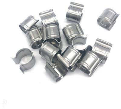 ATOUTLOISIR - Lot de 25 Clips Diamètre 20mm - pour Serre Et Tunnel INOX - Fixation INOX pour Arceau Et Tubes en 20mm - Accessoires Bâche De Serres Cultures Et Semis