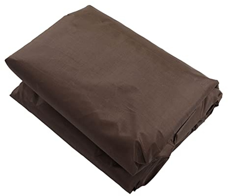 Ldafava Snow Thrower Cover UV Protection Large Portable Snow Shovel Dust Cover for Snow Thrower Universal Fit Premium Oxford Cloth 210D Silver Coated 42.9in Bottom Length (Coffee Color)