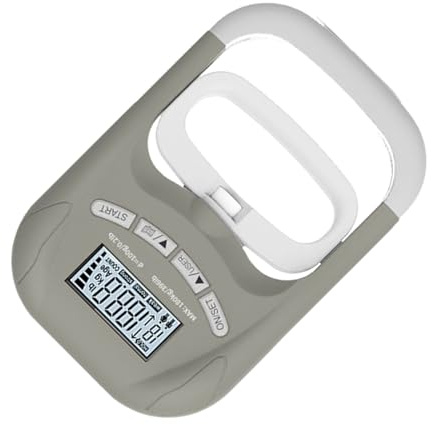 Medidor de Fuerza de Agarre,180kg Pantalla Digital Recargable - Dispositivo Profesional Medición Potencia Manual - para Rutinas Deportivas Acondicionamiento Muscular Usuarios Fitness Entrenamiento Fun