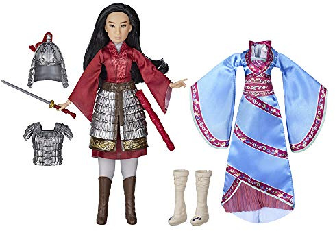 Disney Mulan Two Reflections Set Poupée Mode avec 2 Tenues et Accessoires Jouet Inspiré du Film Mulan de Disney