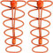 CampTeck U7193 No Tie Cordones Cordones Elásticos con Sistema de Bloqueo -Naranja -1 Par