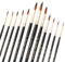 12 Stück Pinselset Malen, Premium Künstlerpinsel, Aquarellpinsel Set, Runde Spitze Pinsel Set ideal für Feine Malpinsel, Malen nach Zahlen Pinsel,Miniatur Pinsel, pinselset acrylfarben, Modell Pinsel