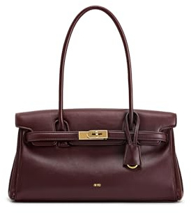 JW PEI Yara Borsa Spalla Da Donna-Bordeaux Scuro