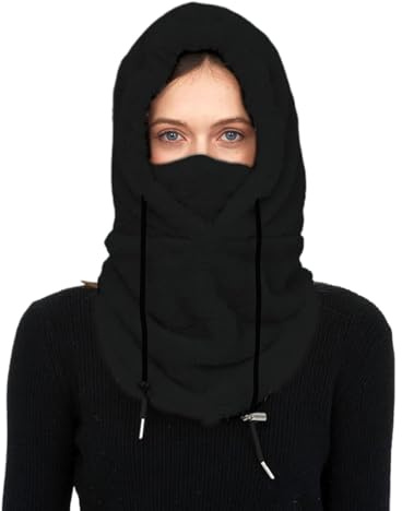 Bavooty Plüsch Sturmhaube Mütze Winter Thermo Skimaske,Thermo Fleece Gesichtshaube Warm Skimaske,für Herren/Damen,mit Halswärmer,Multifunktionale für Radfahren, Skifahren,Motorradfahren,Outdoor