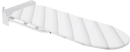 Väggstrykbräda vikbar 93 x 31,5 cm, 180° vridbar strykbräda (vit)