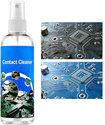 Yianyal Spray Pulitore Contatti Elettrici,130ml Liquido Pulitore Sicuro ad Asciugatura Rapida - Spray per Contatti,per Computer, Telefono, Elettrodomestici, Tastiera, Batteria, Casa