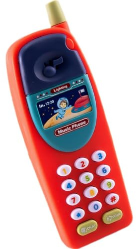 Leksakstelefon för barn, leksakstelefon | Musikspelare, falsk barntelefon | avkopplande ljud och | Interaktiv mobiltelefon för pedagogiska inlärningsleksaker