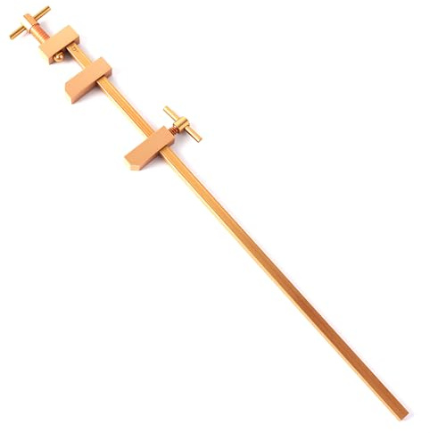 Chiloskit Serre-joints miniatures en laiton massif pour le travail du bois avec vis de serrage moletées (180 mm)