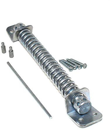 10 (250mm) Gate Door Spring Closer - Heavy Duty Adjustable Tension - Zinc Plated