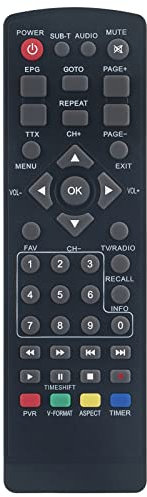 Ersatzfernbedienung, Fernbedienung Fit für PremiumX FTA 540T FullHD Digitaler DVB-T2 terrestrischer TV Receiver, X Kabel-Receiver DVB-C FTA 530C, FTA540T FTA530C