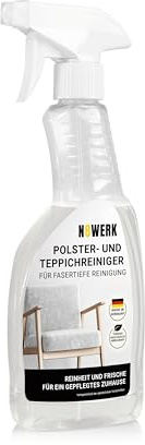N8WERK Polster- & Teppichreiniger | Für fasertiefe Reinigung | Qualität Made in Germany | für Teppiche, Auslegewaren, Fußmatten | Gegen hartnäckige Flecken