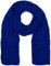 styleBREAKER Damen langer Strick Schal mit Wellen Strickmuster, warmer Winter Strickschal Einfarbig 01018168, Farbe:Blau