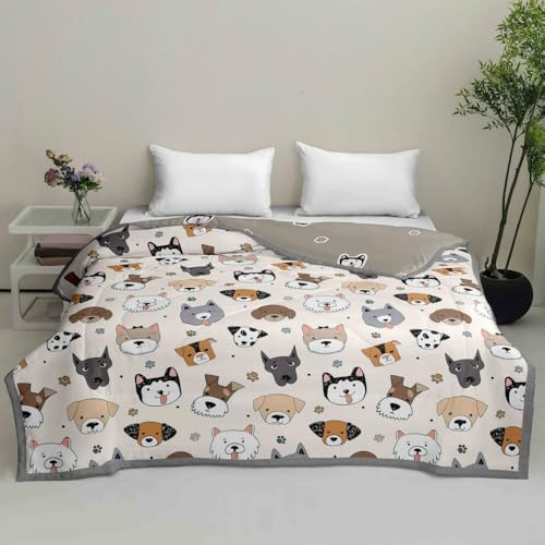 DOTBUY-SHOP Colcha Boutí, Cubrecama Suave Ligero y Transpirable, Cama Multiusos para Primavera y Verano Colchas para Cama 90/120/150/180/200/220 (Animal,135x200cm)