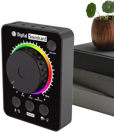 Carte son PC, Carte son avec contrôle tactile vocal en réel de 48 KHz PC | Pour hommes femmes garçons filles jeunes adolescents fils fille famille