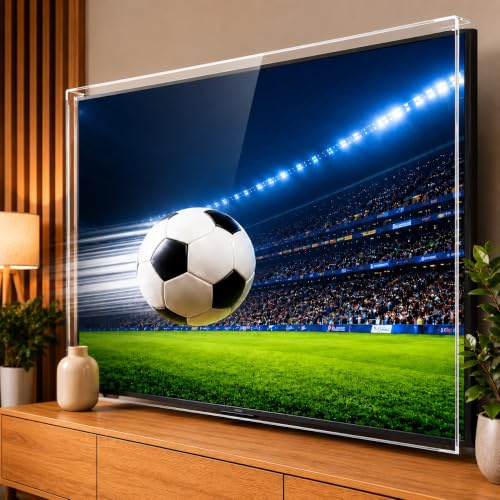 TV Screen Protector from 19 inch to 75 inch ULTIMATE Anti UV Acrylic for QLED, OLED, LCD, LED Plasma 3D HDTV (75)