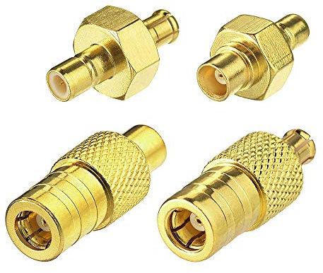 Eightwood DAB Aerial Adapter MCX to SMB Coupler Kit SMB Male Kit 4 Car Radio Antenna connector Compatible for DAB Radi RF Cable Car Antennas