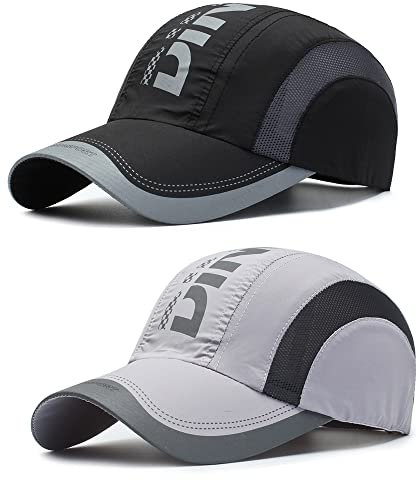 2 Stücke Baseball Cap Herren Damen, Outdoor Baseballkappe, Verstellbar Mütze, Unisex Baseballkappe, Schirmmütze für Herren und Damen, Verstellbare, Zum Damen, Herren, Draussen
