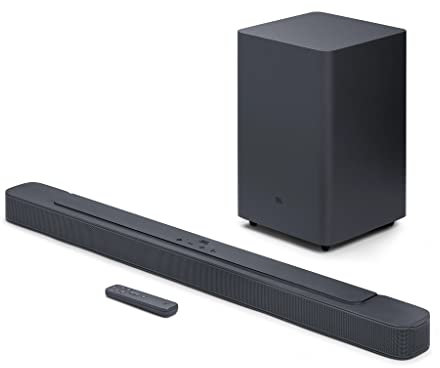 JBL SoundBar 2.1 Deep Bass MK2 Television Speaker for Home Entertainment Sound System, Sleek and Compact Design with JBL Surround Sound, Black