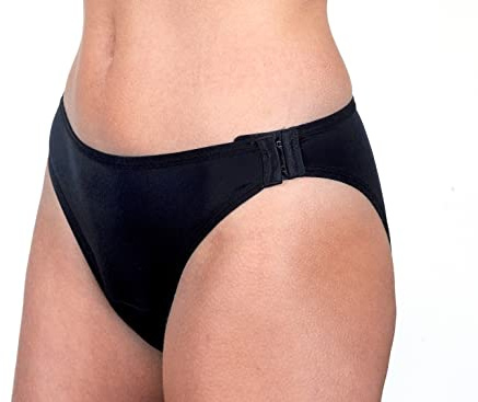 Culotte Menstruelle Détachable Réutilisable, Taille M - Lavable et Anti Fuite - Confort Hygiénique Femme, Protection Absorbante sans Couture - Flux Moyens, sous Vêtement Femmes Noir - Feel Natural