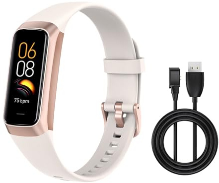 Fiauli Smart Watch Svar/Ring samtal, 1 tum fitnessklocka med pulssovskärm, aktivitetsmätare fitnessmätare med 25 sportlägen, IP68 vattentät smartklocka för iOS Android beige