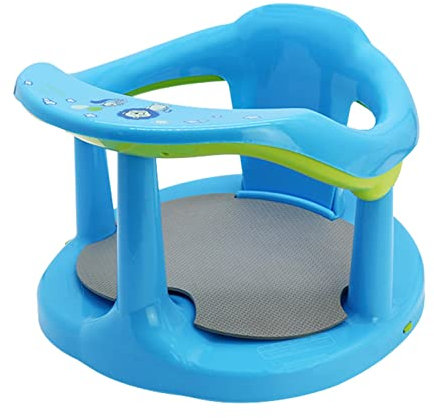 Huasean Baby Bath Support Seat With Non-Slip Mat and Suction Cups - Bathtub Chair for 6-18 Months Kids