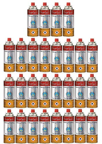 Bright Spark 28 x Ventil Gas Kartusche Camping Kocher Brenner Butan/Propan 220 g