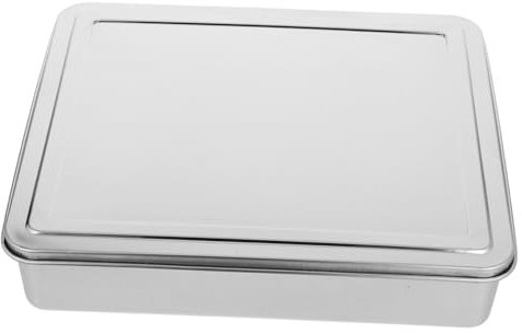 SECFOU Fuente De Horno Con Tapa De Acero Inoxidable Para Hornear Pasteles y Postres Rejilla Multiusos Para Cocinas De Uso Doméstico y Profesional